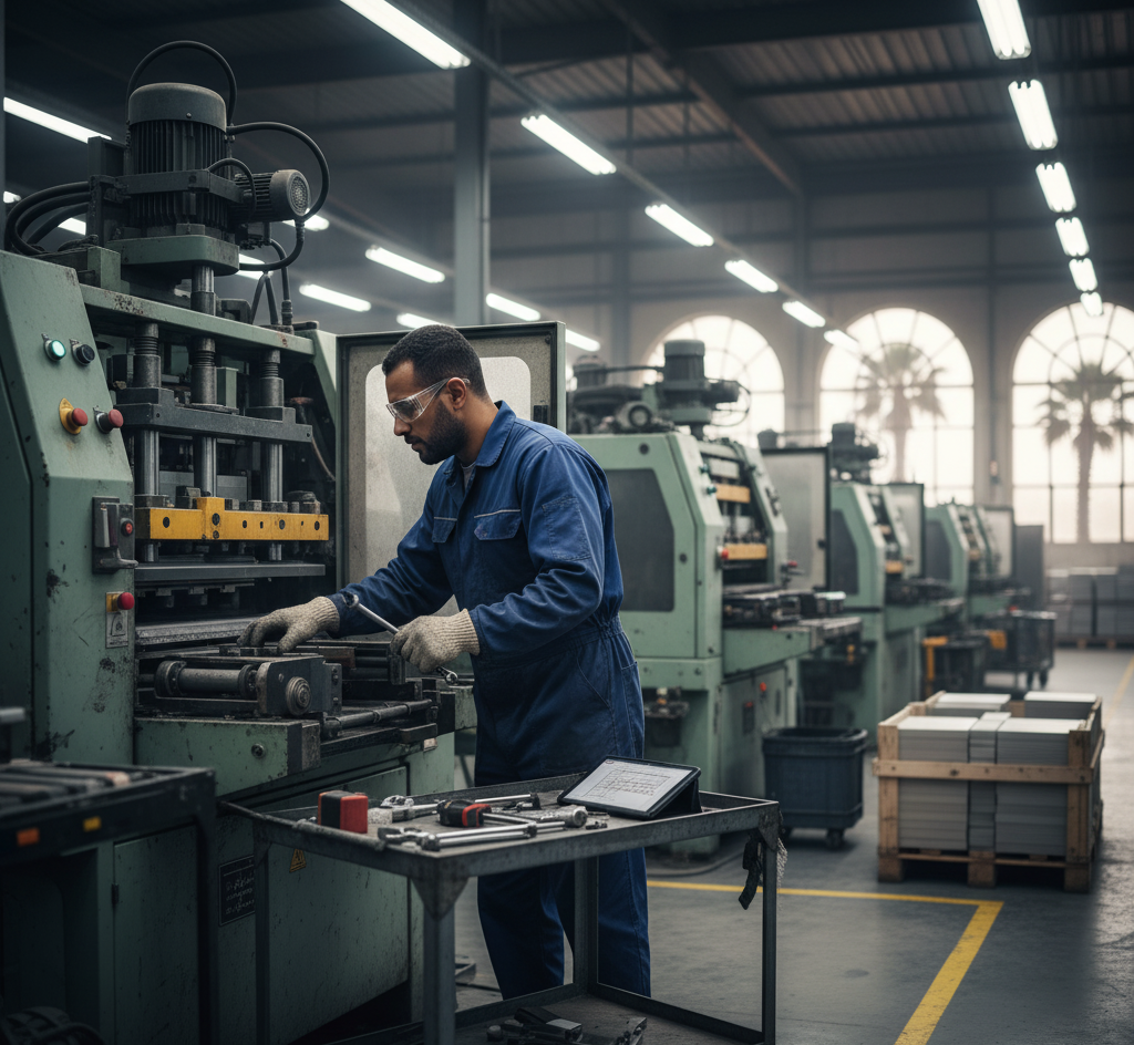 Maintenance de machine au industrielle Maroc